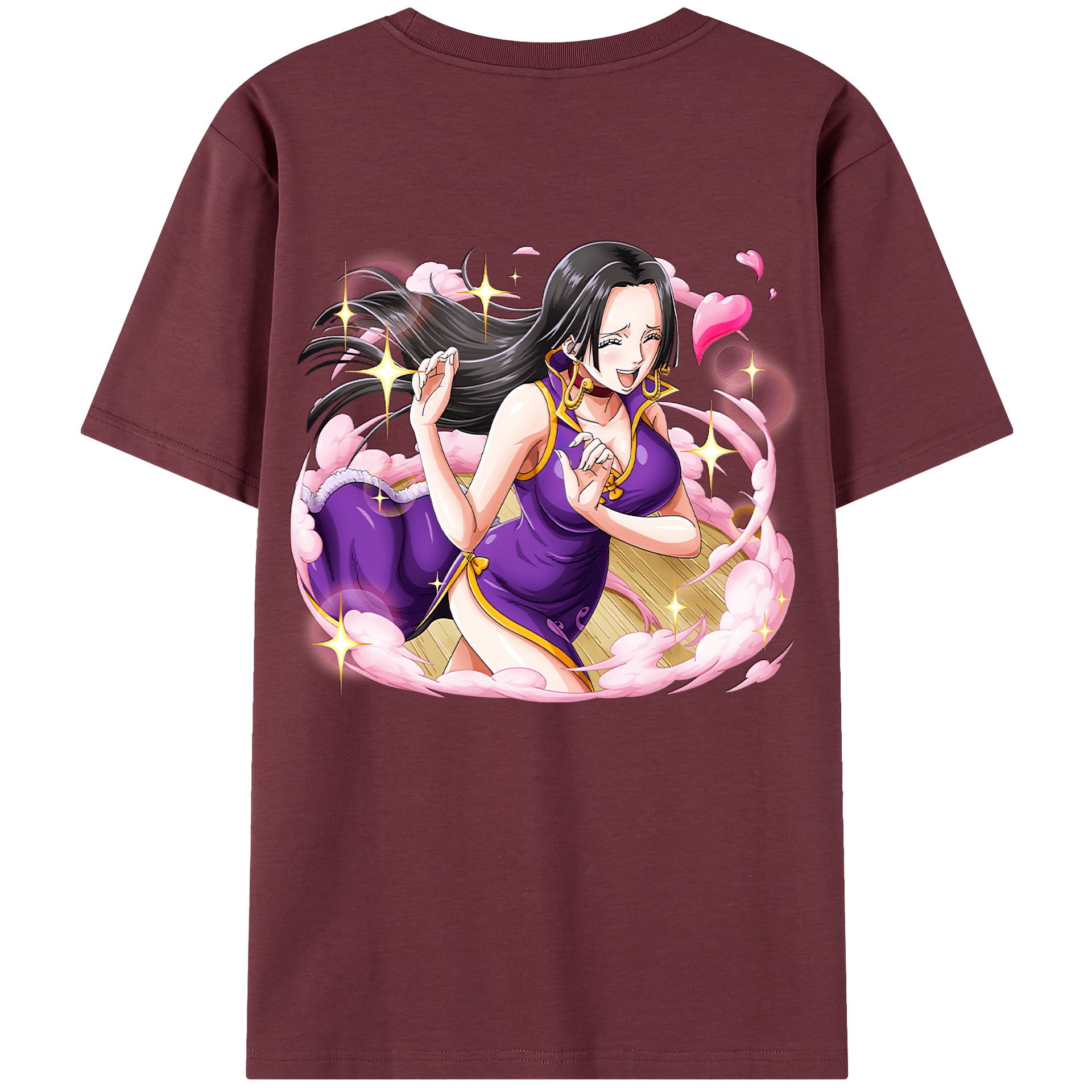 ワンピース ボア・ハンコック ONE PIECE Boa·Hancock 綿100％半袖Tシャツ（背面プリント）